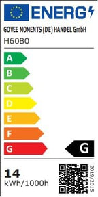 LED Stehlampe Wohnzimmer Deckenfluter Wellenbeleuchtung RGBICWW Stehlampe Energieklasse G