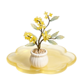 Osmanthusblüten aus Glas, handgefertigtes Blumenarrangement, Geburtsmonatsblume