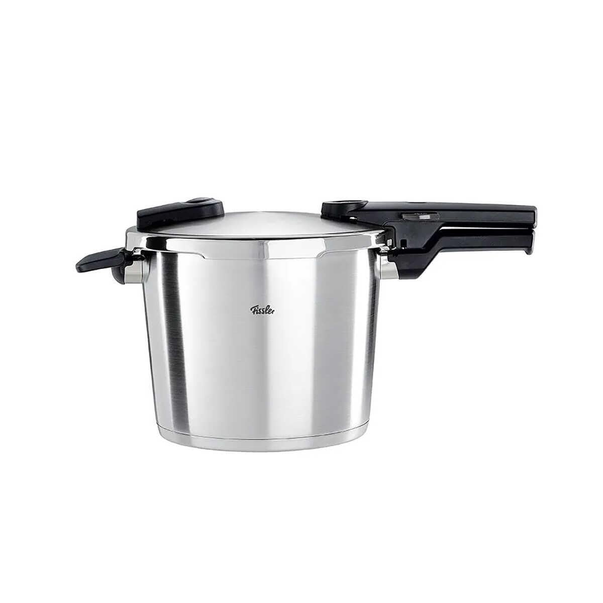 Vitaquick Premium Dampfkochtopf, 6 L, Ø 22 cm, Edelstahl, mit Einsatz, 2 Garstufen, Induktion