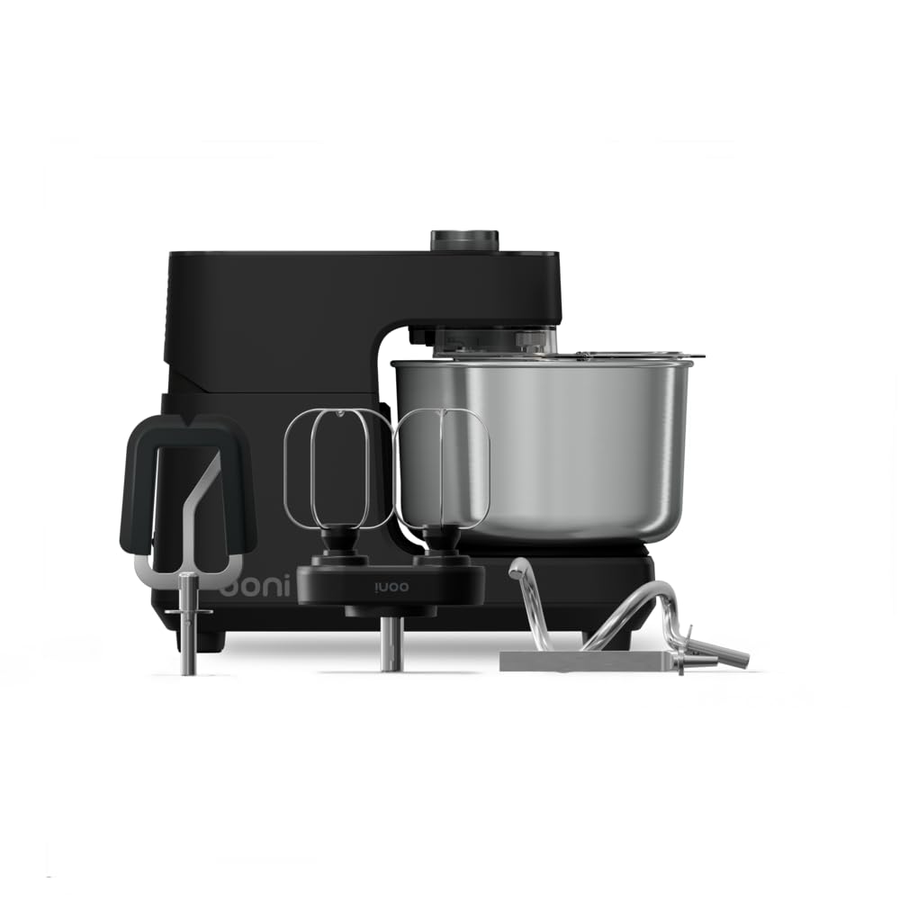 Halo Core 4,8 L Spiralknetmaschine Teigmaschine Teigknetmaschine Schwarz für Pizzateig und Brotteig