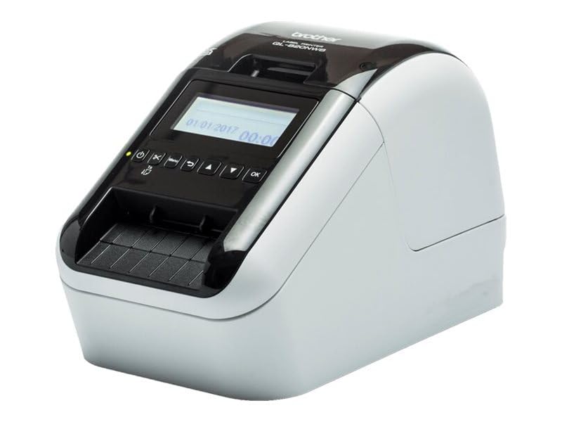 QL-820NWBc professioneller Netzwerk-Etikettendrucker mit Bluetooth, USB-Anschluss und Rot-Schwarz-Druck