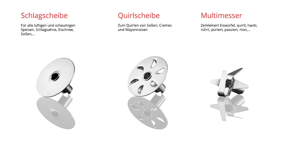 Stabmixer Zauberstab P 200 Profi 200W 2 Stufen 17000 U/min ergonomisch robust mit Zubehör