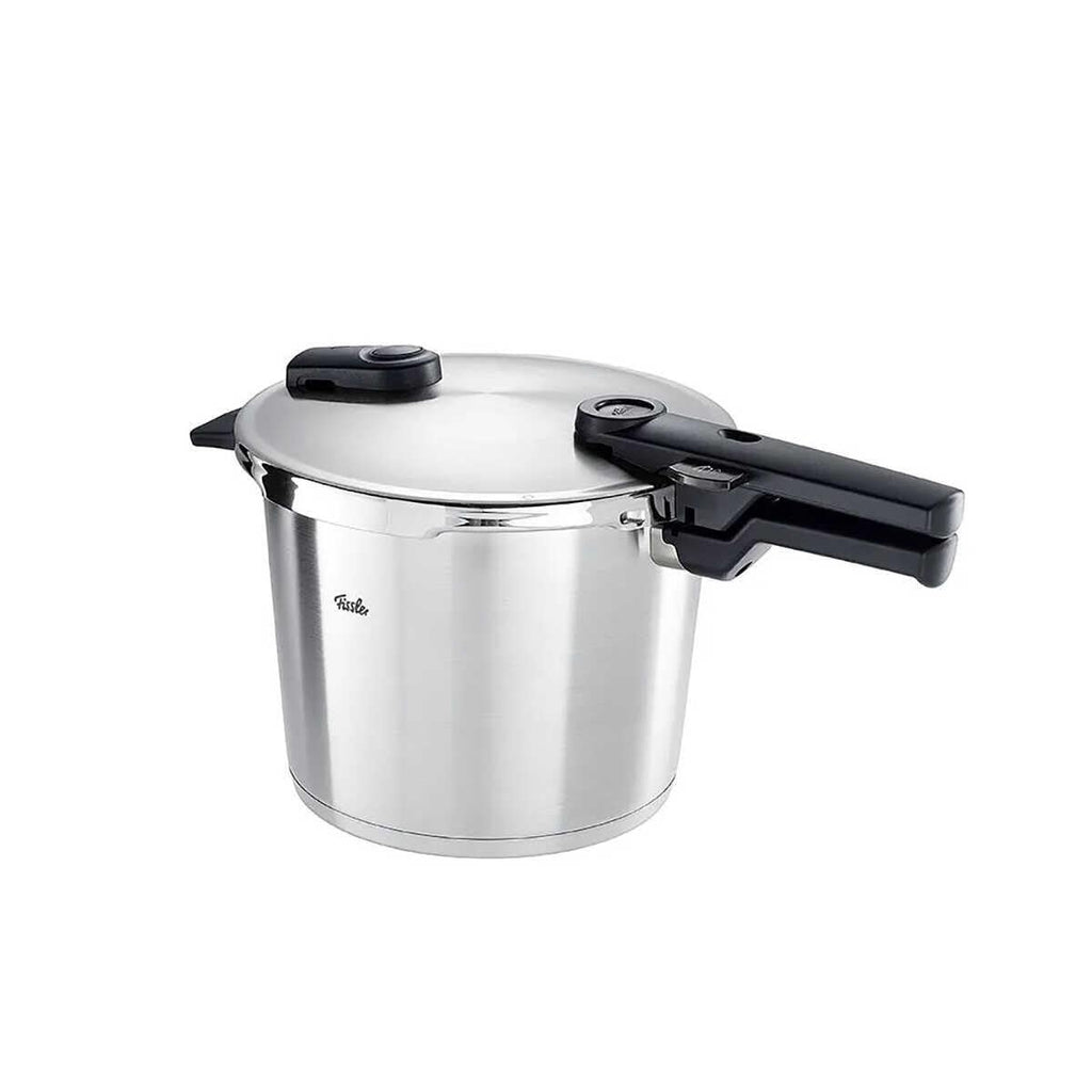 Vitaquick Premium Dampfkochtopf, 6 L, Ø 22 cm, Edelstahl, mit Einsatz, 2 Garstufen, Induktion