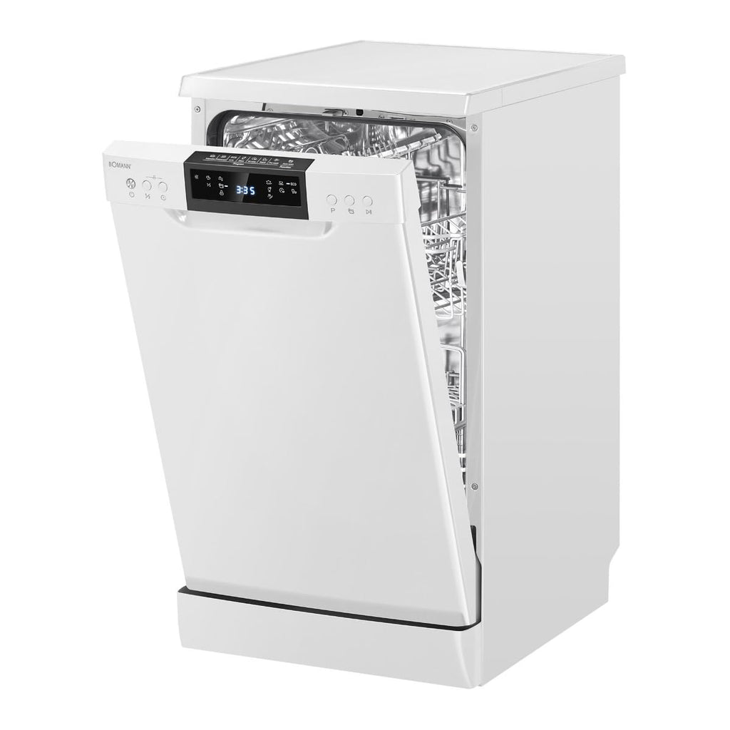 Geschirrspüler 45 cm 10 Maßgedecke Stand oder Unterbau 7 Programme 2 Sprühebenen GSP7418 weiß Energieklasse D
