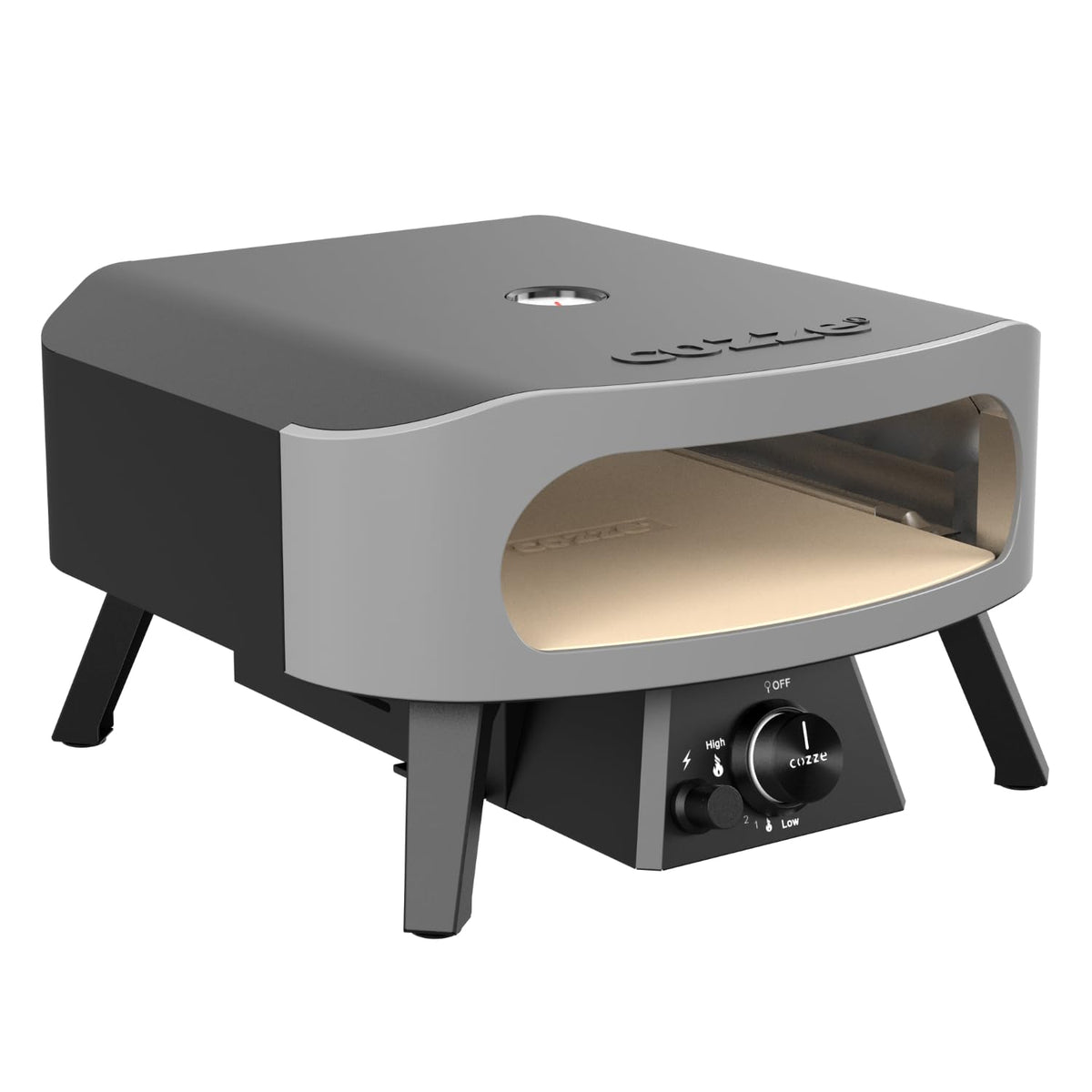 Pizzaofen Gas 13 Zoll Outdoor 50 mbar Tischpizzaofen mit Regulator für Pizzen Energieklasse A++