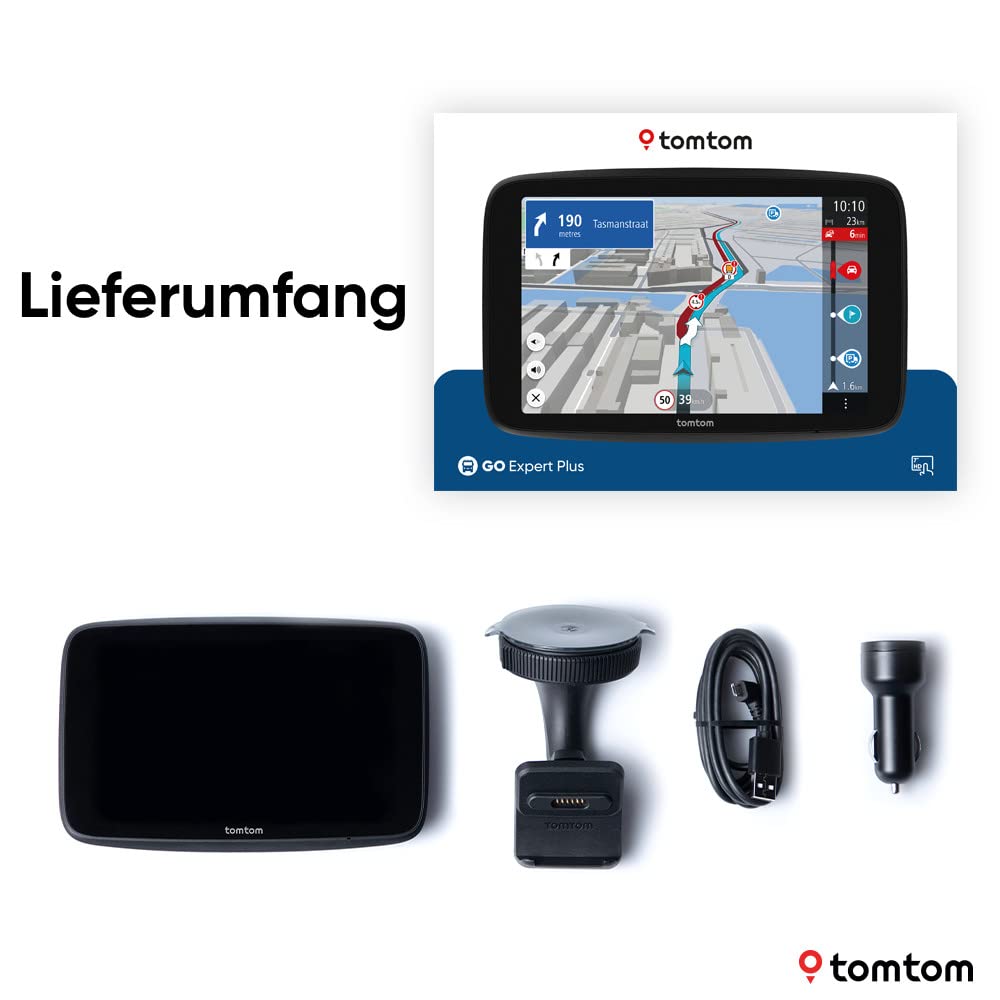 LKW Navi GO Expert Plus 7 Zoll Routenführung POIs für große Fahrzeuge, Traffic inklusive, Weltkarten