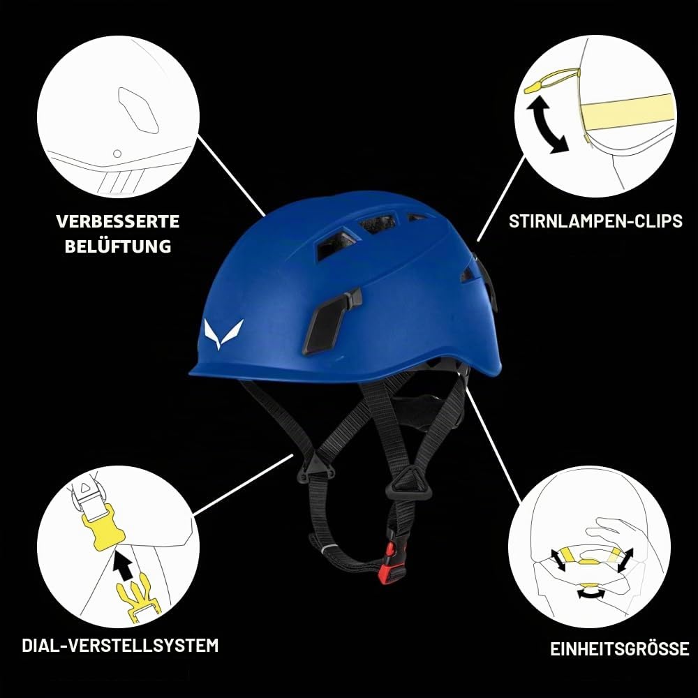 Klettersteig Komplettset Attac Evo Toxo 3.0 mit Karabinern und Bandfalldämpfer für Bergsteiger und Kletterer