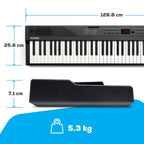 Recital Play 88 Tasten Keyboard Piano Bundle mit vollwertiger Klaviatur ideal für Anfänger und Musikunterricht