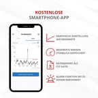Präzises Radonmessgerät RadonEye RD200 für Zuhause Keller Arbeitsplatz Echtzeitüberwachung Langzeitmessung App
