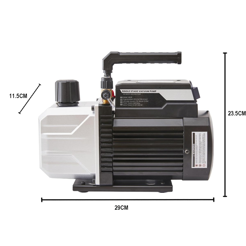 Vakuumpumpe und Manometer Set für HVAC AC Kältemittelaufladung an Klimaanlagen ideal für R410A R22 R407C