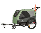 Hundeanhänger Fahrradanhänger Buggy bis 45 kg faltbar leicht stabil mit Sicherheitsleine Reflektoren Cruvado