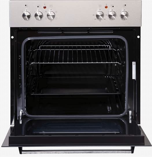 Einbauherdset BIC3-IGKIX-2 Edelstahlblende Glaskeramikkochfeld 60cm 3 Ofenfunktionen Energieeffizienzklasse A