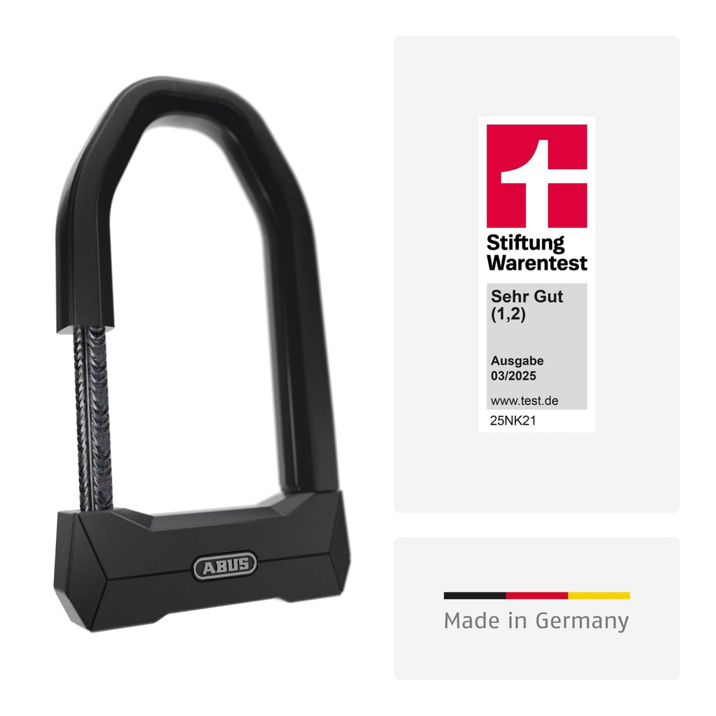 Granit Super Extreme 2500/165HB230 Bügelschloss gegen Sägeangriffe für Fahrrad und E-Bike Sicherheitslevel 15