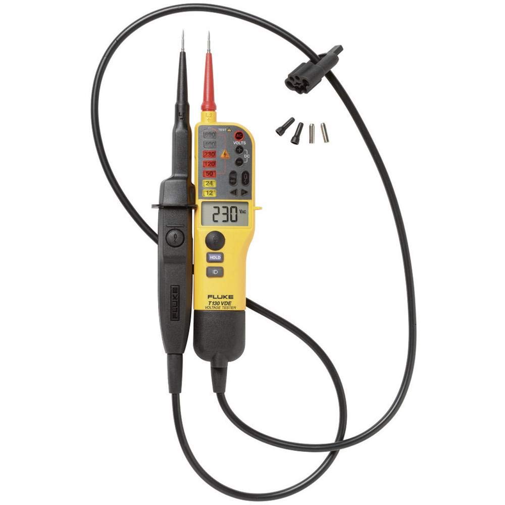 Kombiniertes Prüfgerät für Spannung und Durchgang mit LCD und zuschaltbarer Last VDE Version