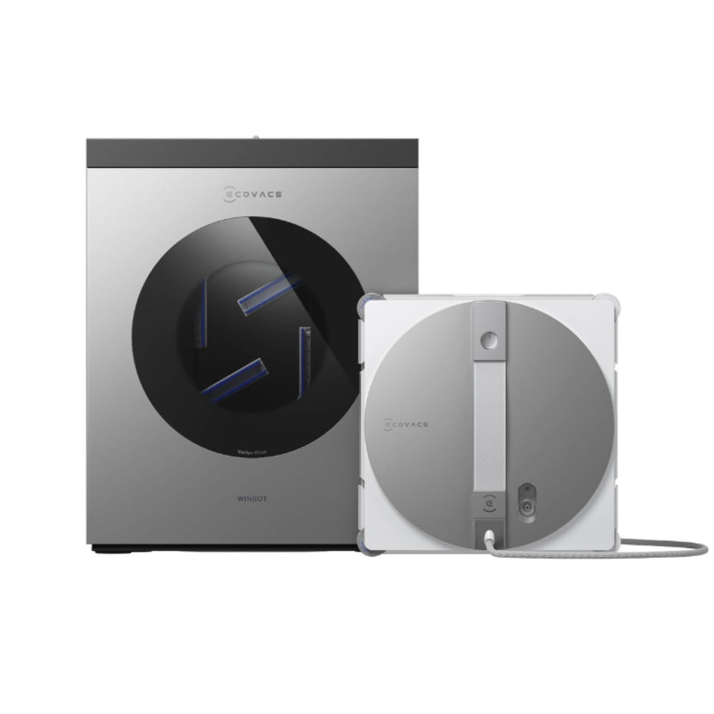 Winbot W3 Omni Fensterputzroboter, Multifunktionsstation, automatische Wischpadreinigung, Randreinigung, App