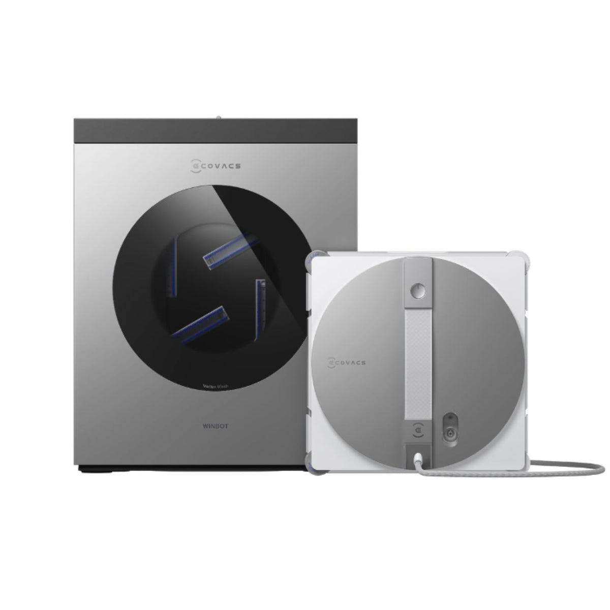 Winbot W3 Omni Fensterputzroboter, Multifunktionsstation, automatische Wischpadreinigung, Randreinigung, App