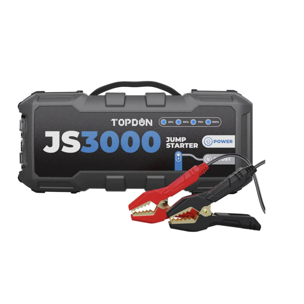 JS3000 Starthilfe Powerbank für Pkw mit 3000A Spitzenstrom für 9L Benzinmotoren und 7L Dieselmotoren