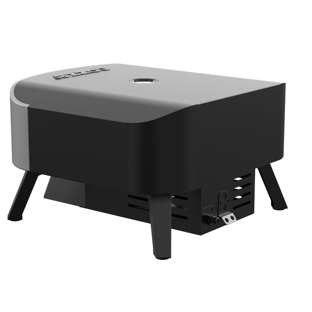 Pizzaofen Gas 13 Zoll Outdoor 50 mbar Tischpizzaofen mit Regulator für Pizzen Energieklasse A++