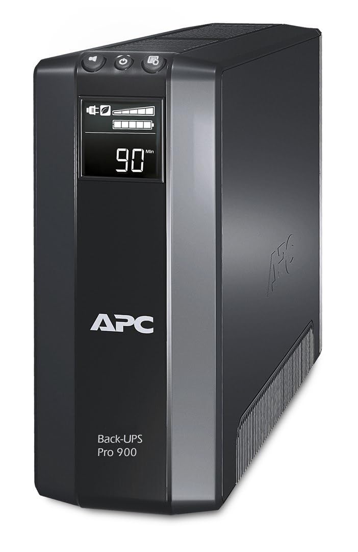 Back UPS Pro USV 900VA BR900GGR, 150000 Geräteschutzversicherung, 5x Schuko, Display, Stromsparfunktion