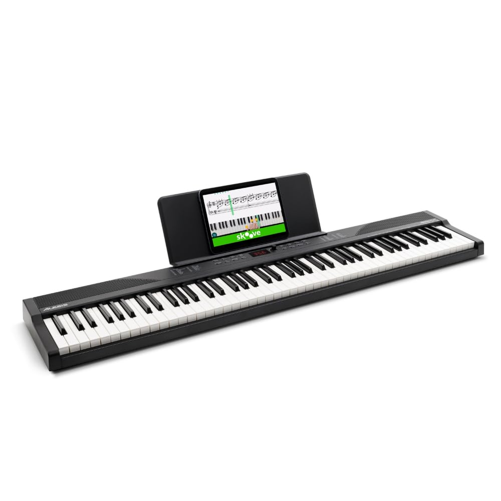Recital Play 88 Tasten Keyboard Piano Bundle mit vollwertiger Klaviatur ideal für Anfänger und Musikunterricht