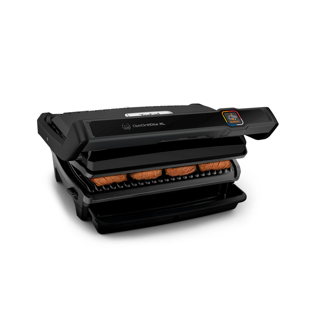 OptiGrill Elite XL Kontaktgrill mit automatischer Garzeitanpassung für perfekte Grillergebnisse