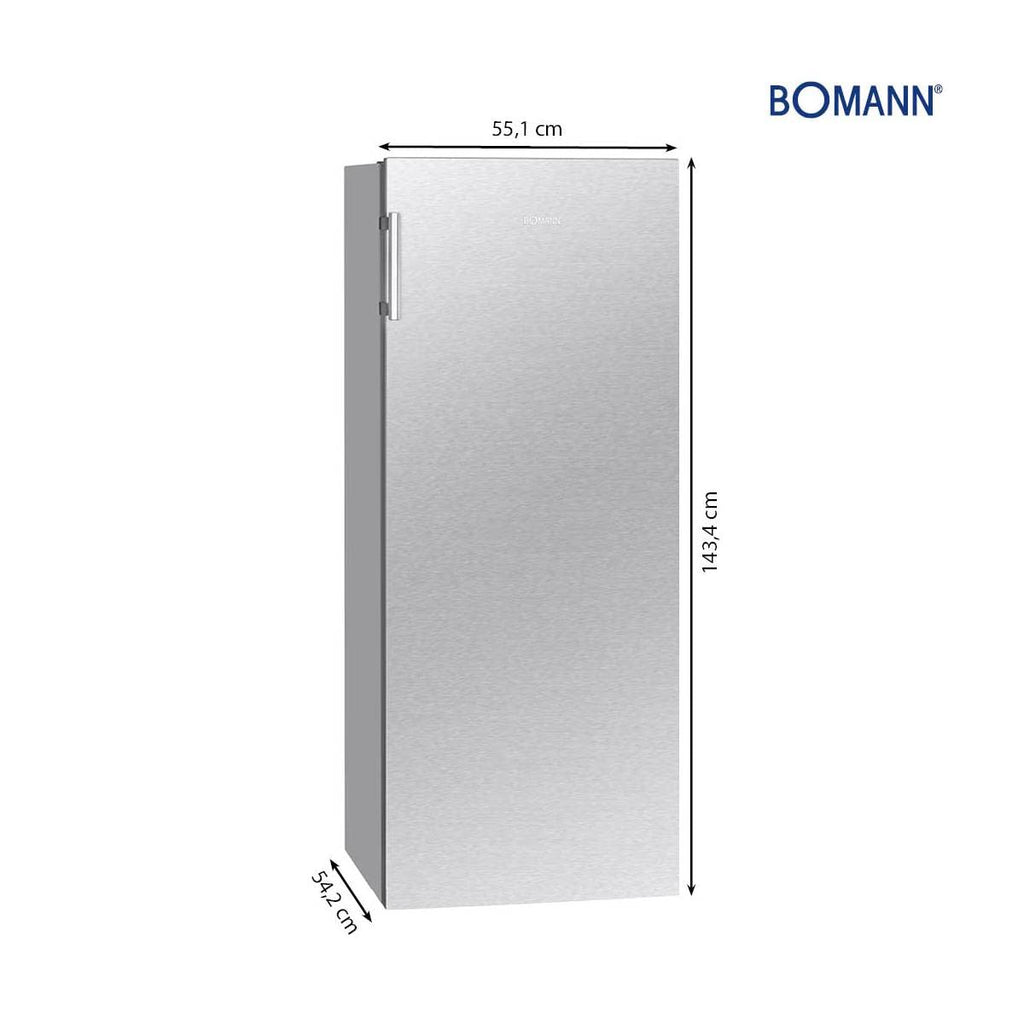 Getränkekühlschrank ohne Gefrierfach 242L Energieklasse E 143cm 5 Ablagen 0°C bis 8°C leise 40dB VS 7316.1