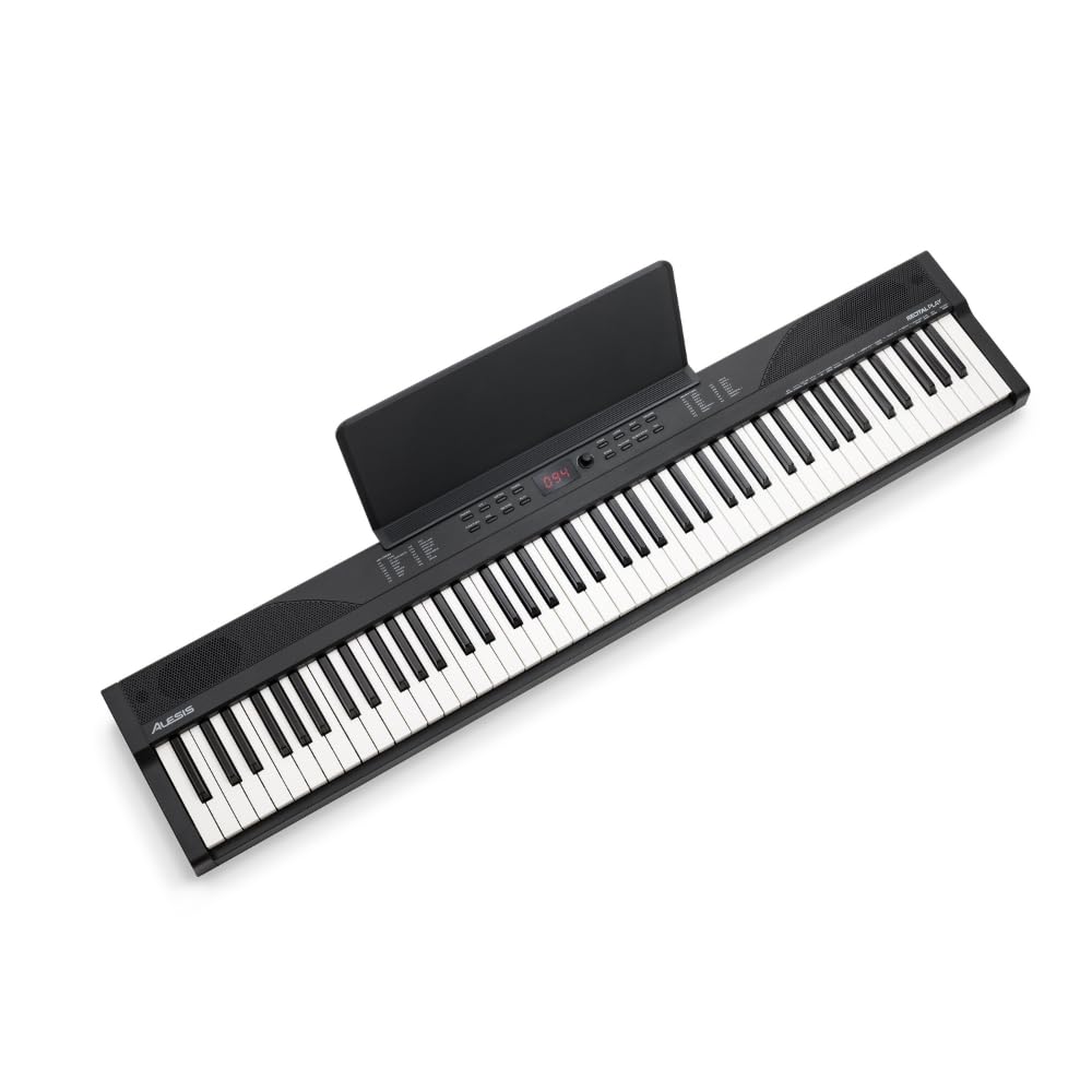 Recital Play 88 Tasten Keyboard Piano Bundle mit vollwertiger Klaviatur ideal für Anfänger und Musikunterricht