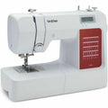 CS10s Classic Computernähmaschine mit 40 Stichen für Anfänger und Fortgeschrittene in Weiß und Rot
