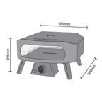 Pizzaofen Gas 13 Zoll Outdoor 50 mbar Tischpizzaofen mit Regulator für Pizzen Energieklasse A++