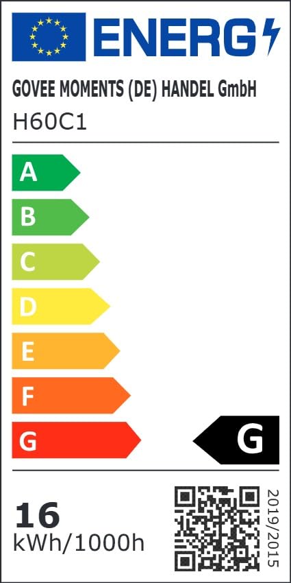 Pendelleuchte mit smarter Segmentierungskontrolle RGBIC und Weißlicht Energieeffizienzklasse G