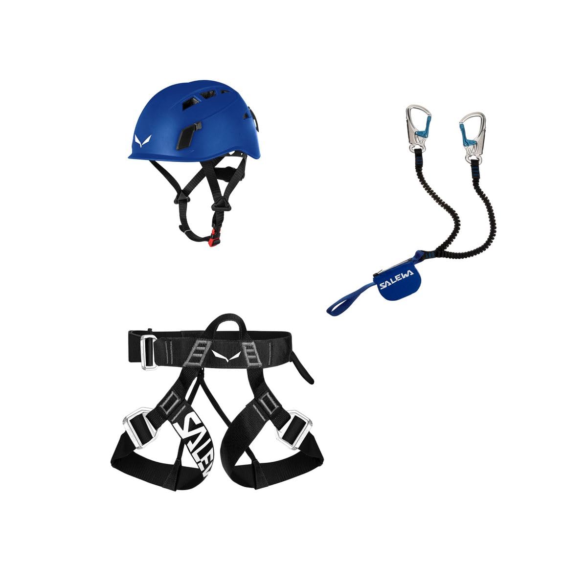 Klettersteig Komplettset Attac Evo Toxo 3.0 mit Karabinern und Bandfalldämpfer für Bergsteiger und Kletterer