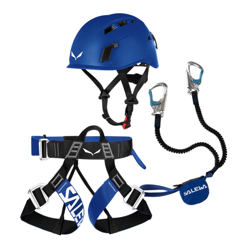 Klettersteig Komplettset Attac Evo Toxo 3.0 mit Karabinern und Bandfalldämpfer für Bergsteiger und Kletterer