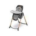Minla Hochstuhl bis 60 kg 9 Höhen 5 Neigungen 4 Tablettpositionen faltbar Graphite
