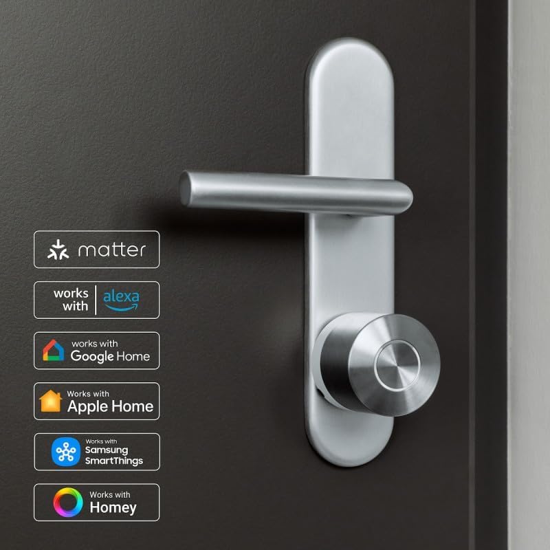 Smart Lock Pro mit Bluetooth, WLAN und Matter, Fernbedienung per App, einfache Nachrüstung ohne Zylindertausch