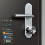 Smart Lock Pro mit Bluetooth, WLAN und Matter, Fernbedienung per App, einfache Nachrüstung ohne Zylindertausch