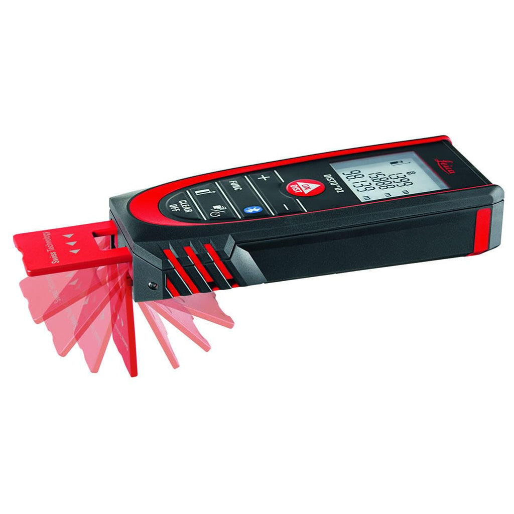 Disto D2 Laserdistanzmesser mit Bluetooth App für Distanz Fläche Volumen mit automatischer Endstückerkennung