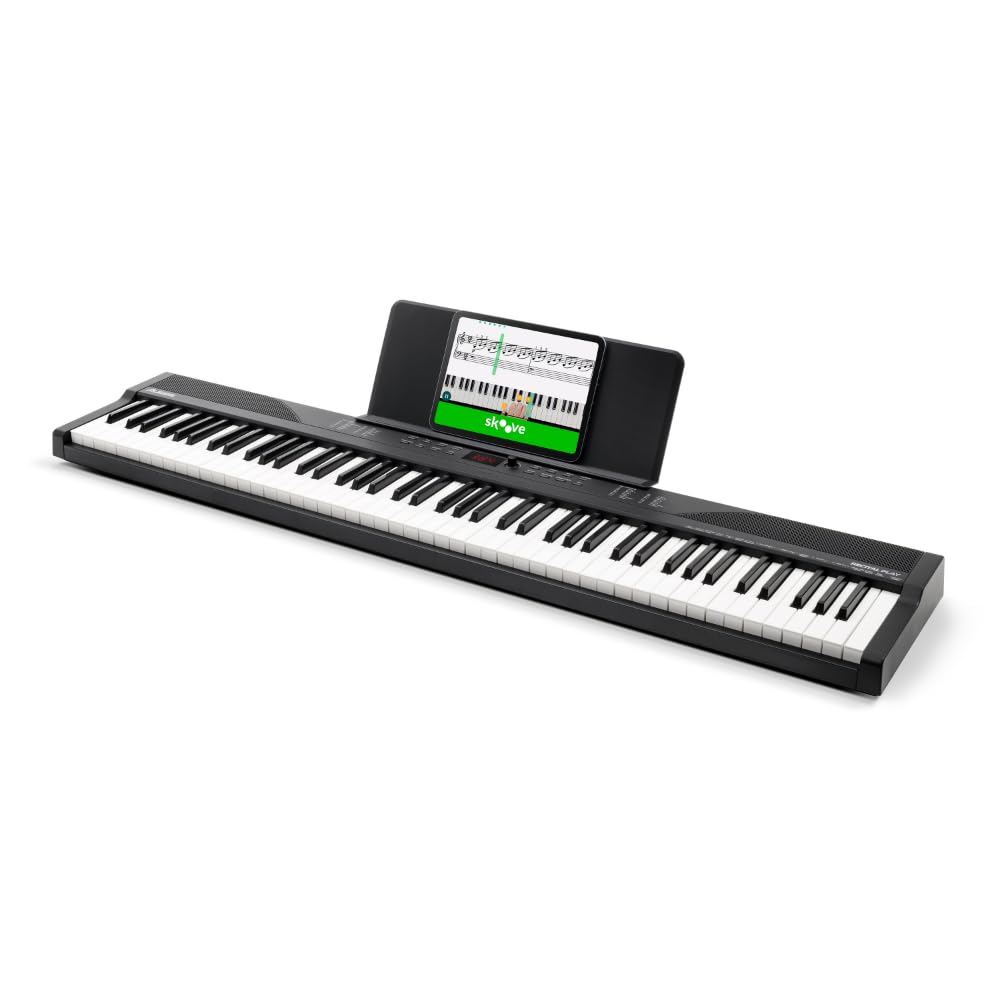 Recital Play 88 Tasten Keyboard Piano Bundle mit vollwertiger Klaviatur ideal für Anfänger und Musikunterricht