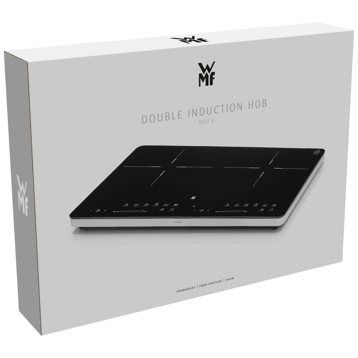 Doppelinduktionskochfeld Kult X, 3500 W, 28 cm, Topferkennung, Touchdisplay, Glaskeramik, 8 Stufen, Timer