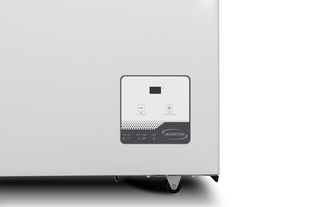 GT300E Gefriertruhe 299L 41dB Dual Modus Kühlen und Gefrieren Drahtkorb 4 Sterne freistehend Energieklasse E