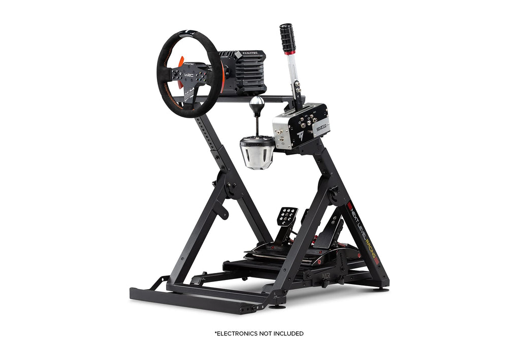 Racing Simulator Wheel Stand 2.0, Adjustable Height and Angle, Foldable Steel Frame with Shifter Mount