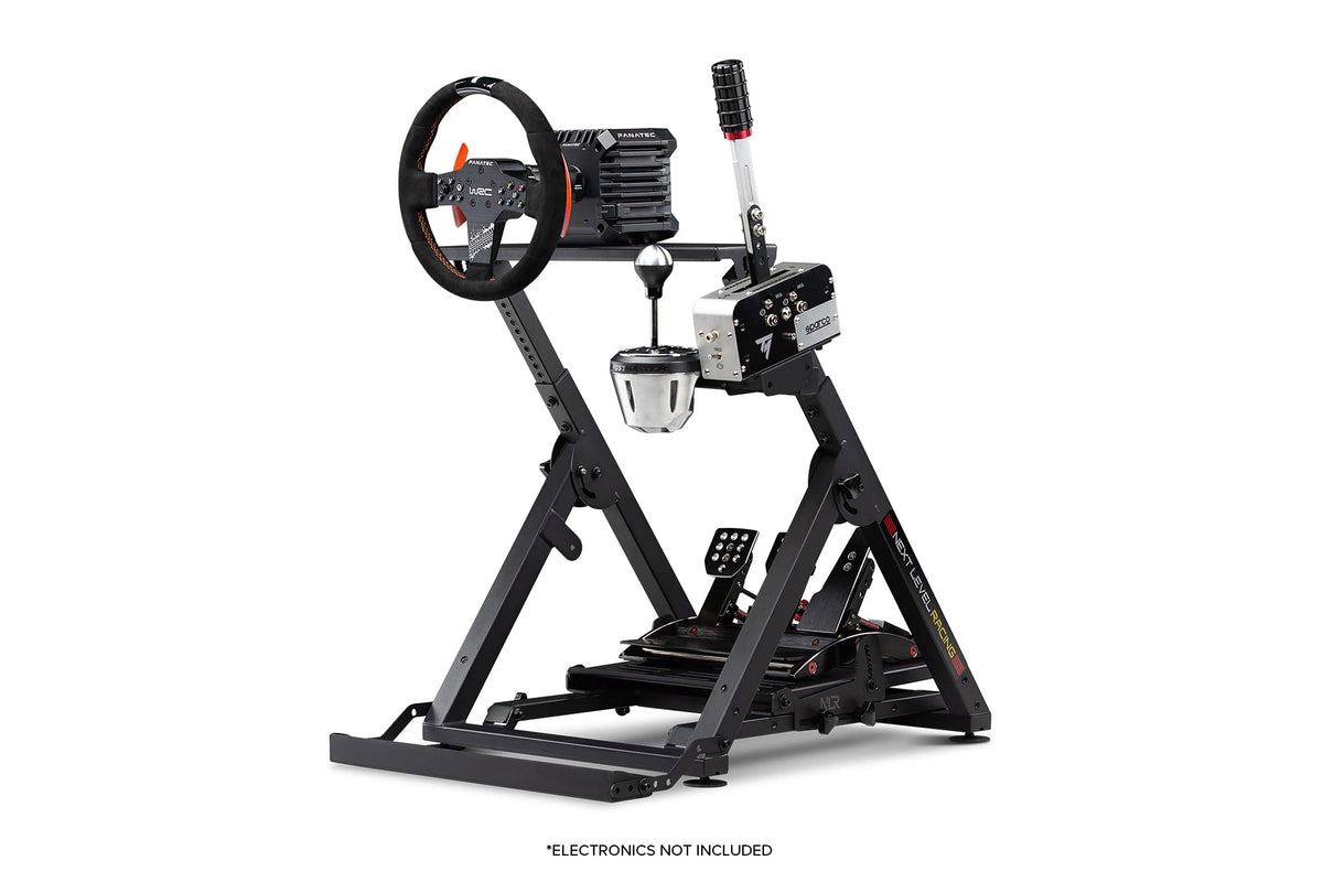 Racing Simulator Wheel Stand 2.0, Adjustable Height and Angle, Foldable Steel Frame with Shifter Mount