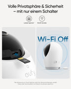 Babyphone mit Kamera E21 einsetzbar als Außenüberwachungskamera mit 4K UHD Auflösung und Videobabymonitor