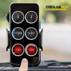MX+ OBD2 Bluetooth Scanner for iPhone Android and Windows with Live Data and Check Engine Light Reset