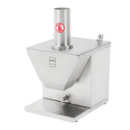 Currywurstschneider GWS1000, Edelstahl, Schnittstärke 5 bis 30 mm, 2 Sichelklingen, 135 W, Sicherheit