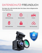 E1 Pro Dashcam mit 4K HDR STARVIS 2 Sensor und CPL Filter für Auto vorne als kompakte Mini Dashcam