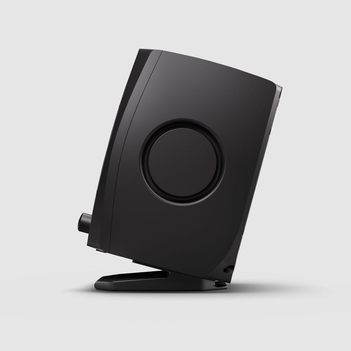 D3V aktive Desktop Studiomonitor Lautsprecher mit eingebautem Verstärker für Nahfeldmonitoring in Schwarz