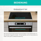 Einbauherdset Inox Glaskeramikkochfeld 77L Heißluft ExtraSteam EcoClean AirFry PizzaMode Energieklasse A