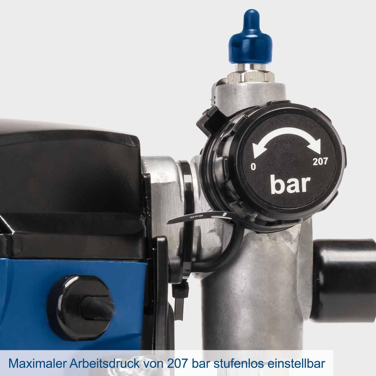 Airless Farbsprühsystem PTSA350 Hochdruckfarbsprühgerät mit 750W Motor und 207 bar Maximaldruck