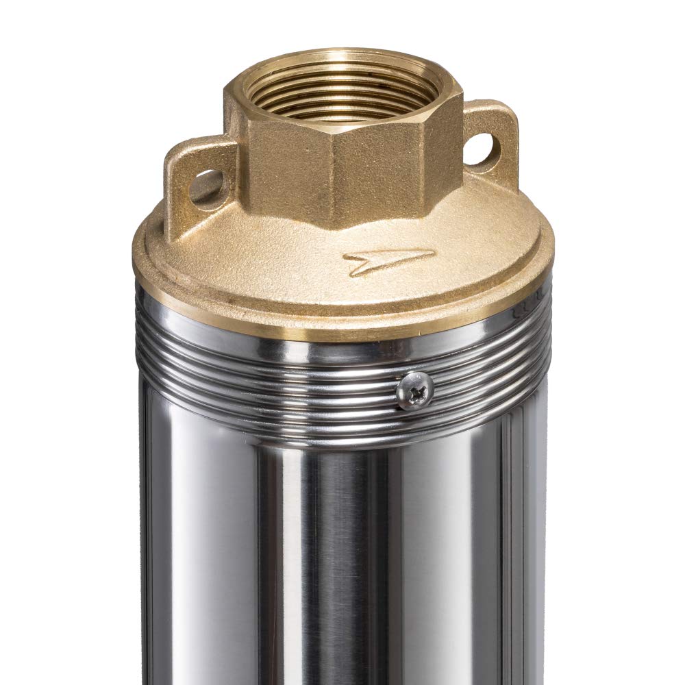 TDP 5500 E Tiefbrunnenpumpe Tauchdruckpumpe aus Edelstahl mit Schmutzsieb Energieeffizienzklasse A