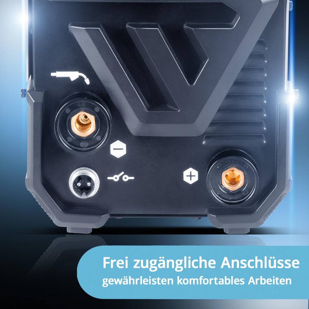 Mini FLUX 120 ST Digital Inverter Schweißgerät für gaslosen Fülldraht Vollausstattung bis 120 A